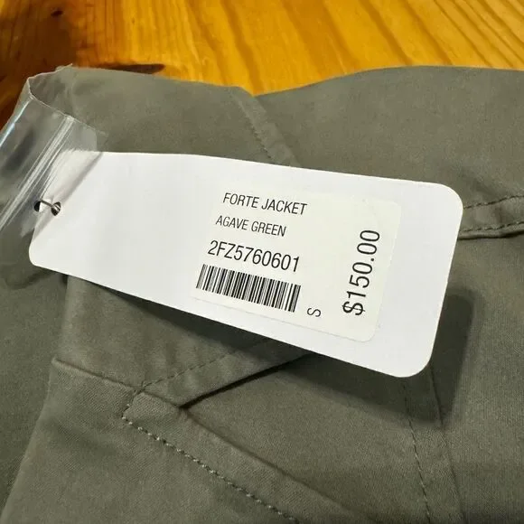 NWT Soft Surroundings Forte Jacket Agave Green Womens Size SMALL